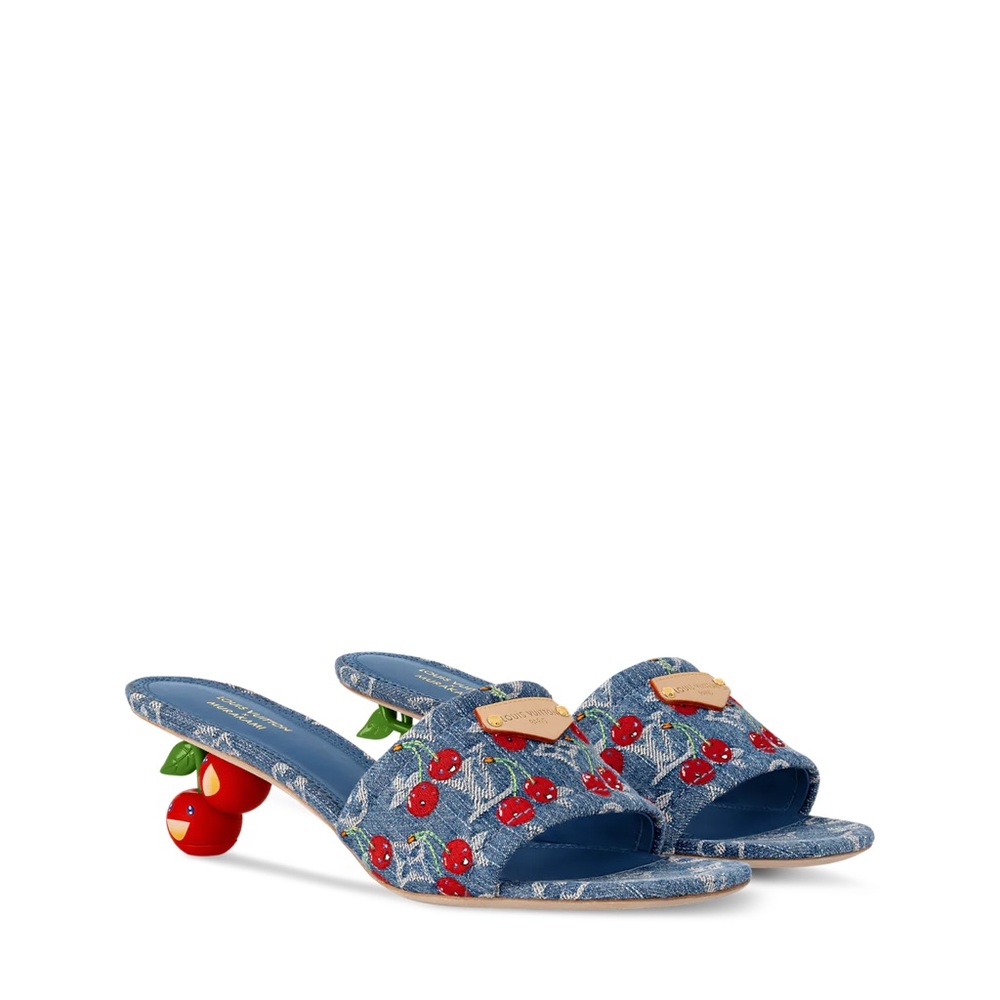Louis Vuitton Lily Mule 
Louis Vuitton x Takashi Murakami 
Cherry collection